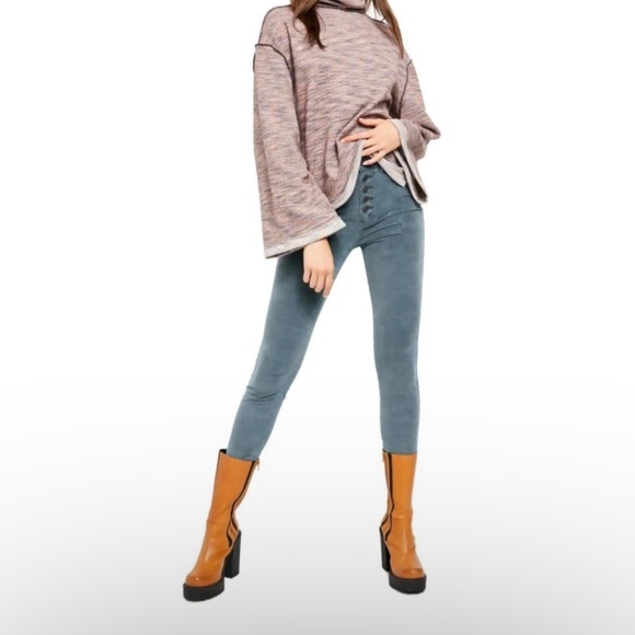Free people Sun chaser high waisted skinny corduroy pants, 27